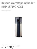 Nieuw Kaysun Warmtepompboiler 190 liter, Ophalen, Nieuw, Koper, Overige typen
