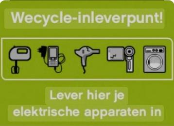 Inleverpunt  voor  oude apparaten  beschikbaar voor biedingen