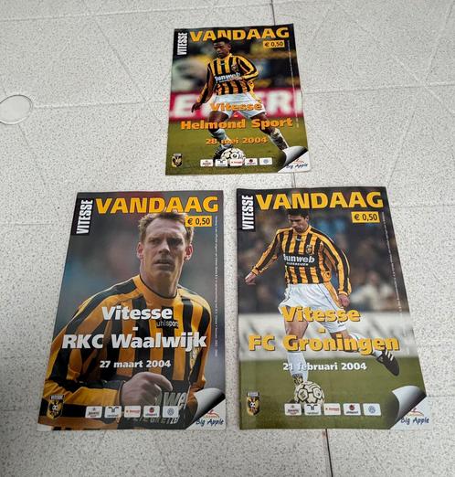 3 Vitesse Wedstrijdboekjes 2003/2004, Verzamelen, Sportartikelen en Voetbal, Zo goed als nieuw, Boek of Tijdschrift, Vitesse, Ophalen of Verzenden