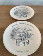 2 mooie pannenkoeken borden Meerzicht Amsterdamse bos, Huis en Inrichting, Keuken | Servies, Ophalen of Verzenden, Zo goed als nieuw