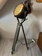 Unieke industriële stalamp / zoeklamp, Ophalen, Gebruikt, Metaal, 100 tot 150 cm
