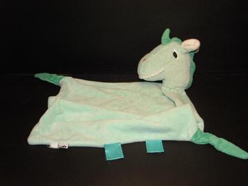 ZEBRA DENMARK DINO/DRAAK KNUFFELDOEK VELOURS  beschikbaar voor biedingen