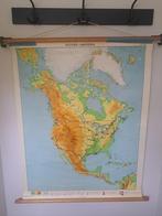 Schoolplaat noord amerika, Antiek en Kunst, Antiek | Schoolplaten, Ophalen of Verzenden, Aardrijkskunde