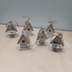 6 houten huisjes, Diversen, Kerst, Ophalen of Verzenden, Zo goed als nieuw