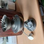 Tinnen schemer lamp, Ophalen of Verzenden, Zo goed als nieuw, E27 (groot), Led-lamp