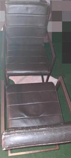 GRATIS STOELEN, ZSM OPHALEN! Zwart/leer, Ophalen, Gebruikt, Zwart, Leer