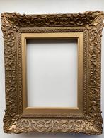 Oude barokke schilderijlijst goud / bronskleurig, Minder dan 50 cm, Gebruikt, Hout, 50 tot 75 cm