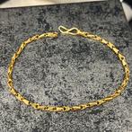 22k gouden armband massief schakel surinaams, Sieraden, Tassen en Uiterlijk, Armbanden, Ophalen of Verzenden