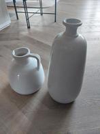 Mooie vaas en kruik van HS Potterie, Ophalen, Wit, Aardewerk of Porselein, Zo goed als nieuw