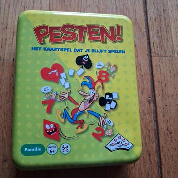 Pesten! Kaartspel in blikken doos beschikbaar voor biedingen