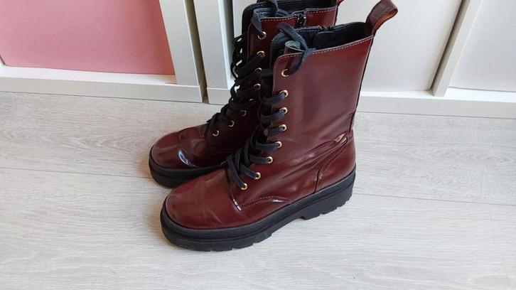 Scotch & Soda leren laarzen maat 39, Kleding | Dames, Schoenen, Zo goed als nieuw, Lage of Enkellaarzen, Rood, Ophalen of Verzenden