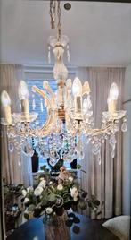 Kristallen Kroonluchter te koop, Ophalen, Gebruikt, Glas, Klassiek