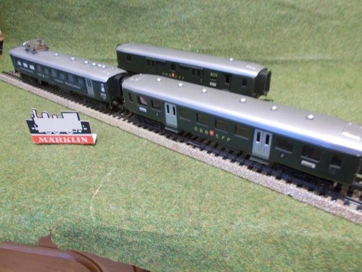 Marklin SBB 65 p/set van 3 4016 4038 4035 Verzenden kan ook, Hobby en Vrije tijd, Modeltreinen | H0, Zo goed als nieuw, Wagon