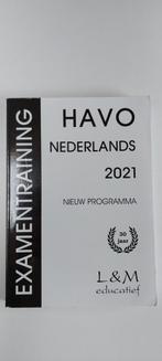 Examentraining havo Nederlands 2021, HAVO, Nederlands, Ophalen of Verzenden, Zo goed als nieuw