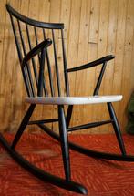 Retro Windsor design Tapiovaara Pastoe schommelstoel Ilmari, Ophalen, Gebruikt, Zwart, Pasteo, Retro, Vintage, Retro, zestiger zeventiger jaren