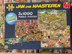 Te koop drie puzzels in een doos van Jan van Haasteren, Ophalen of Verzenden, Zo goed als nieuw