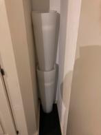 Gratis ophalen 2 wit hoge glazen vazen, Huis en Inrichting, Woonaccessoires | Vazen, Ophalen, Wit, Glas, 50 tot 75 cm