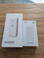 Ubiquiti Nanoswitch + PoE injector, Computers en Software, Netwerk switches, Ophalen of Verzenden, Zo goed als nieuw