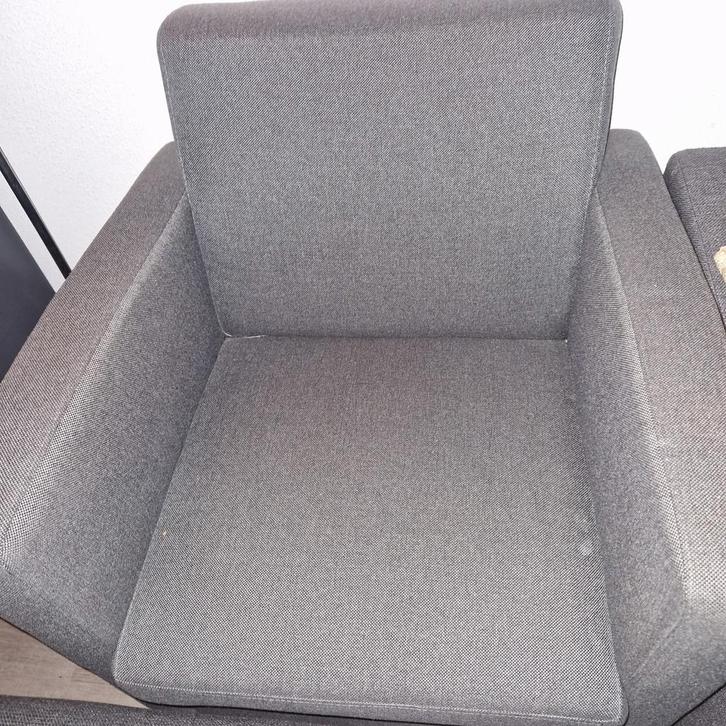 Mooie grijze stoel, Huis en Inrichting, Fauteuils, Gebruikt, Stof, Minder dan 50 cm, Minder dan 75 cm, Ophalen