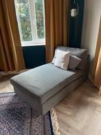 IKEA KVIK Chaise longue, Tibbleby beige/grijs, Ophalen, Eenpersoons, 75 tot 100 cm, Zo goed als nieuw