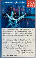 Kortingscode rondvaart Amsterdam Light Festival, Tickets en Kaartjes, Kortingen en Cadeaubonnen, Drie personen of meer, Kortingsbon