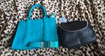 tote bag 25x35cm + toilet tasje, Ophalen, Nieuw, Blauw, Handtas