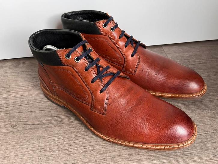 Floris van Bommel herenschoenen maat 8.5 / 42.5 H, Kleding | Heren, Schoenen, Zo goed als nieuw, Boots, Bruin, Ophalen of Verzenden