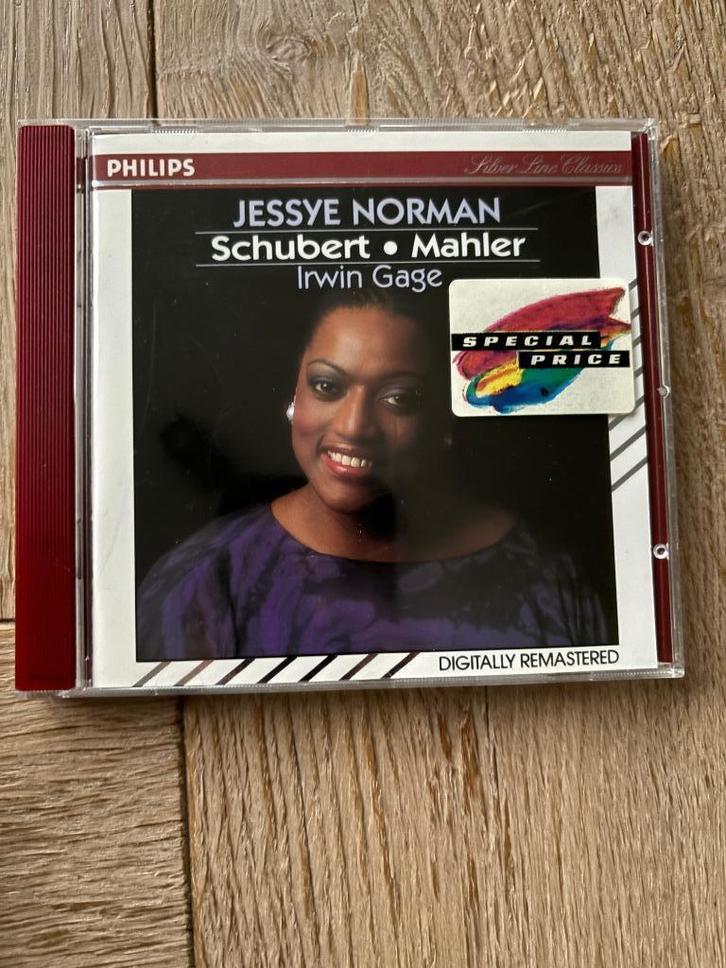 Schubert Mahler - Jessye Norman - Irwin Gage cd, Cd's en Dvd's, Cd's | Jazz en Blues, Zo goed als nieuw, Jazz, 1980 tot heden