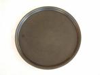 Gaaf antiek rond bakeliet bakelite zwart dienblad nr 6, Ophalen of Verzenden