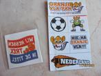 SET voetbal Oranje STICKERS en TATTOOS plakplaatjes kind FAN, Ophalen of Verzenden, Nieuw, Stickers en Plaatjes