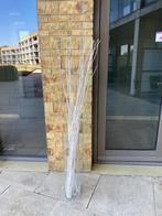 Hoge glazen vaas decoratief, Ophalen, 50 tot 75 cm, Wit, Glas