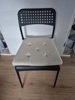 IKEA SANDSBERG zwarte eetkamerstoel, Huis en Inrichting, Stoelen, Stof, Zwart, Ophalen of Verzenden, Zo goed als nieuw