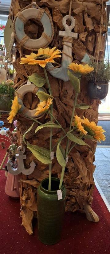 Prachtige grote kunst zonnebloemen 130 cm  beschikbaar voor biedingen
