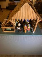 Kerststal met mooie beeldjes en dieren, Diversen, Kerst, Ophalen, Zo goed als nieuw