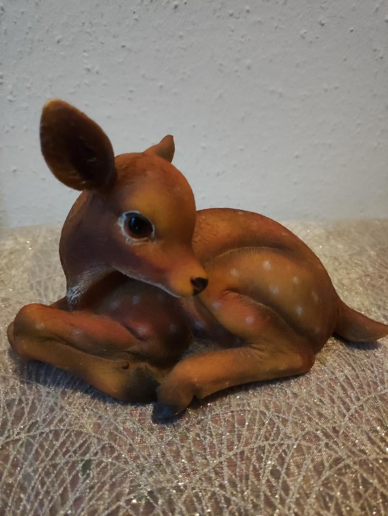 Prachtig beeld van een ree, Verzenden, Zo goed als nieuw, Mens