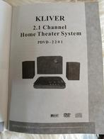 Kliver 2.1 channel home theater system pdvd2201 nieuw, Audio, Tv en Foto, Home Cinema-sets, Overige merken, 70 watt of meer, Ophalen of Verzenden