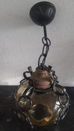 Vintage hanglamp smeedijzer, Ophalen of Verzenden