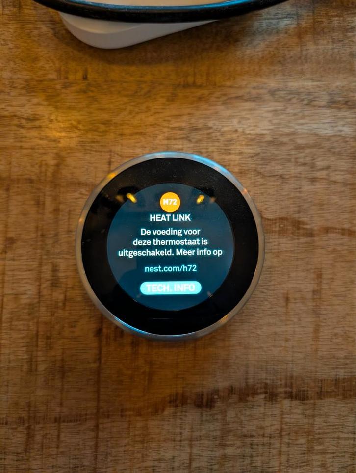 Google Nest Thermostaat V3, Doe-het-zelf en Verbouw, Thermostaten, Gebruikt, Slimme thermostaat, Ophalen of Verzenden