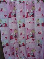 Roze Gordijnen voor meisjes slaapkamer, gelijk ophangen, Ophalen, Overige kleuren, 200 cm of meer, Zo goed als nieuw