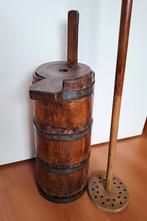 Antieke houten  karn-ton, Antiek en Kunst, Ophalen