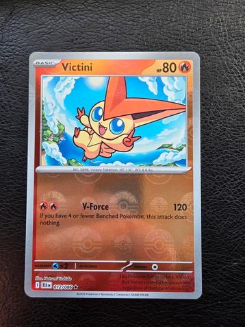 Victini #012 scarlet violet black bolt pokeball reverse beschikbaar voor biedingen