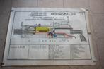 Vintage poster Browning .300, Ophalen of Verzenden, Luchtmacht, Nederland, Foto of Poster