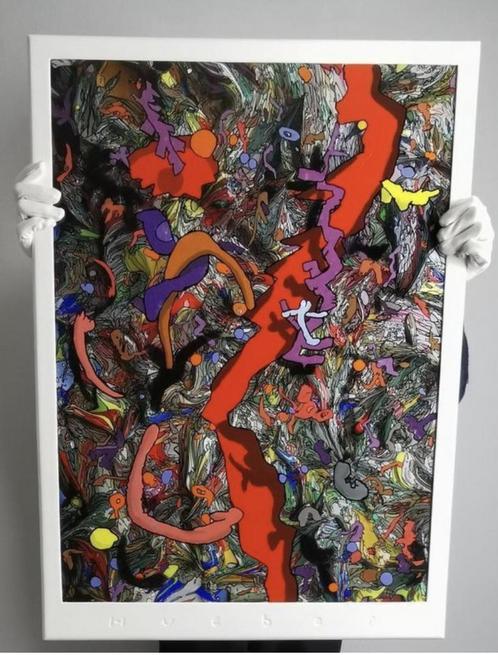 Lovebyhueber nr 66 (Love), Antiek en Kunst, Kunst | Schilderijen | Abstract, Ophalen of Verzenden