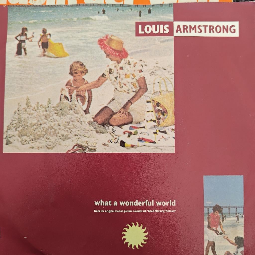 Louis Armstrong - What a Wonderful World Vinyl, Cd's en Dvd's, Vinyl Singles, Ophalen of Verzenden, Zo goed als nieuw, 12 inch
