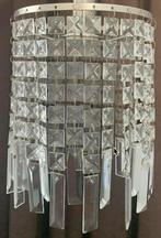 Kristallen hanglampen - set van 3 stuks, Ophalen of Verzenden, Gebruikt, Metaal, Minder dan 50 cm