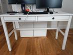 Ikea HEMNES white desk, Ophalen, Zo goed als nieuw, 25 tot 50 cm, Rechthoekig