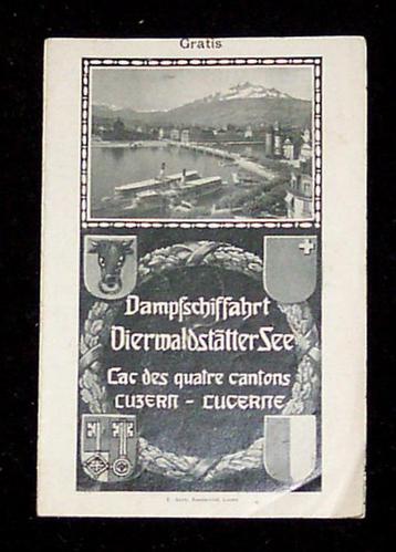 Dampfschiffahrt Vierwaldstättersee ~ 1914 beschikbaar voor biedingen