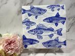 knutsel servetten Delfts blauw vissen decoupage nr 581, Hobby en Vrije tijd, Knutselen, Ophalen of Verzenden, Nieuw, Materiaal
