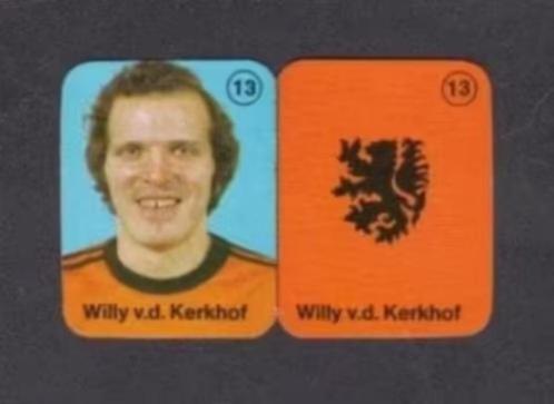 Voetbalplaatje Willy v.d. Kerkhof Oranje PSV Eindhoven., Verzamelen, Overige Verzamelen, Zo goed als nieuw, Ophalen of Verzenden