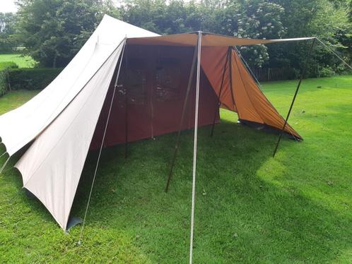 Mooie complete de Waard Albatros, 3 luifels en gordijnenset., Caravans en Kamperen, Tenten, Gebruikt, Ophalen of Verzenden
